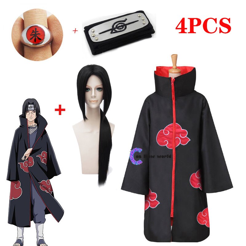 Naruto: Akatsuki Itachi Uchiha Cosplay Costume – The Cosplay Warehouse